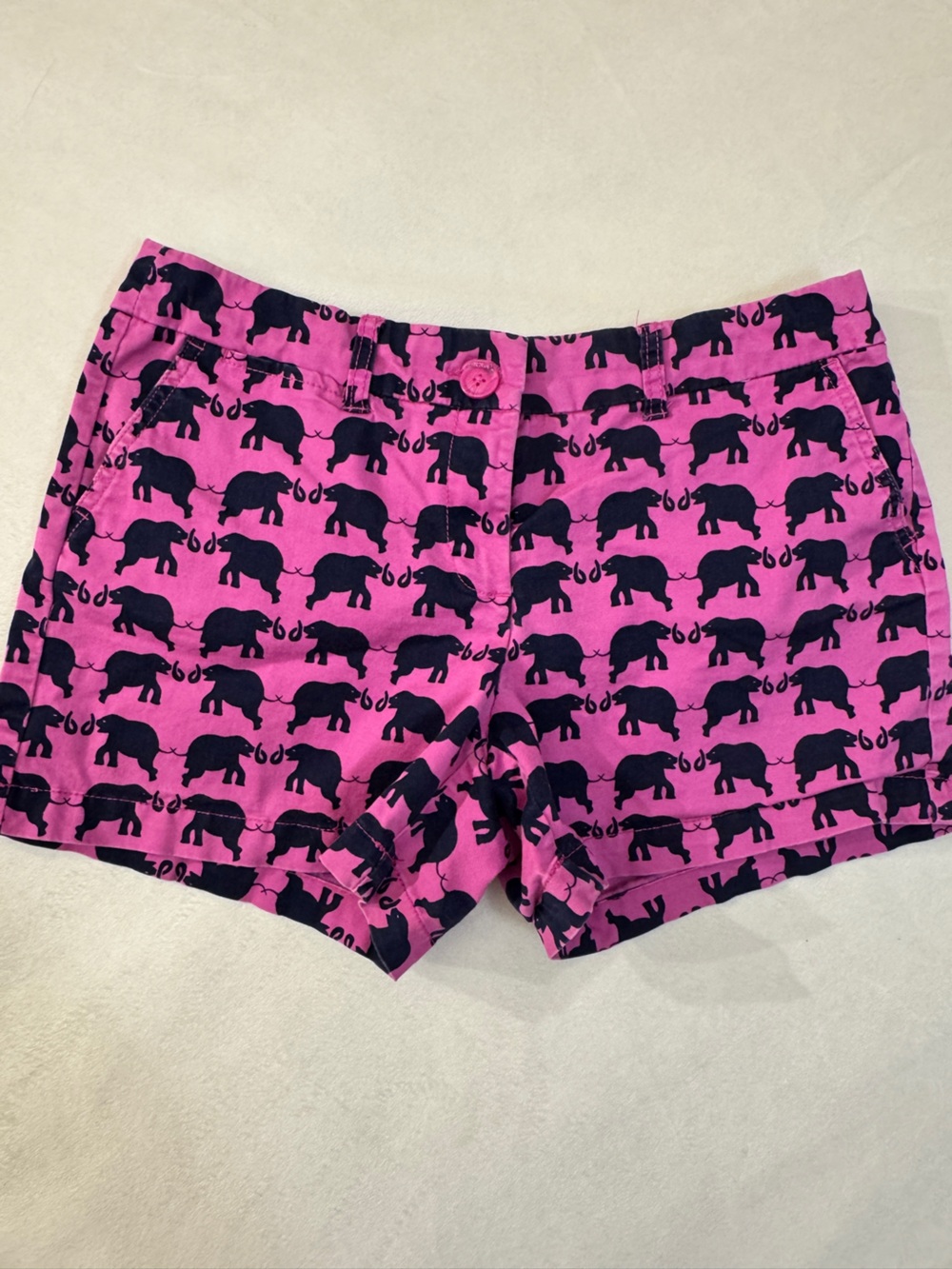 Crown & Ivy Pink Elephant Print Shorts- 8P